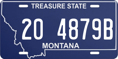 MT license plate 204879B
