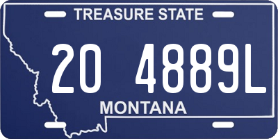 MT license plate 204889L