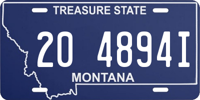 MT license plate 204894I