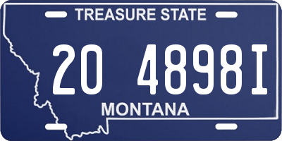 MT license plate 204898I