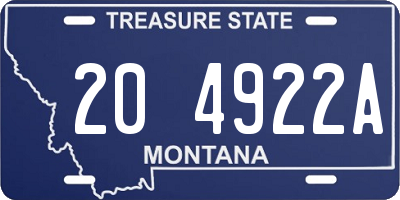 MT license plate 204922A