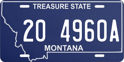 MT license plate 204960A