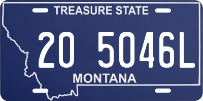 MT license plate 205046L