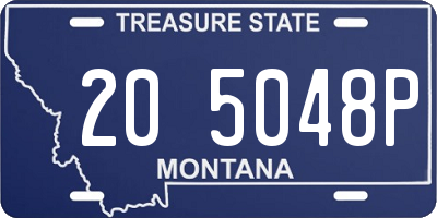 MT license plate 205048P