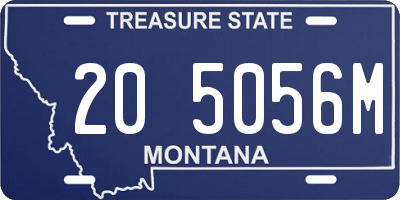 MT license plate 205056M