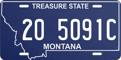 MT license plate 205091C