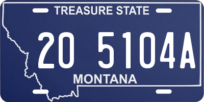 MT license plate 205104A