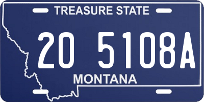 MT license plate 205108A