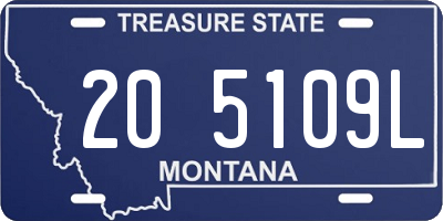 MT license plate 205109L