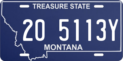 MT license plate 205113Y