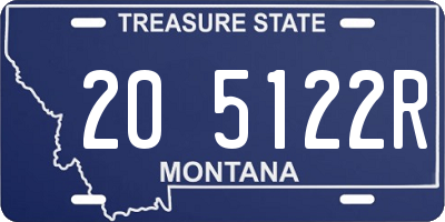 MT license plate 205122R