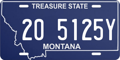 MT license plate 205125Y
