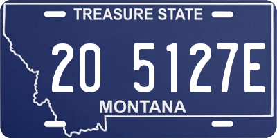 MT license plate 205127E