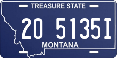 MT license plate 205135I