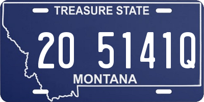 MT license plate 205141Q