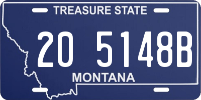 MT license plate 205148B