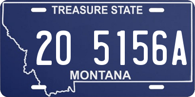 MT license plate 205156A