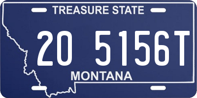 MT license plate 205156T