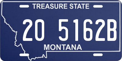 MT license plate 205162B