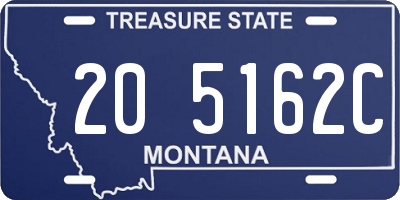 MT license plate 205162C