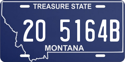 MT license plate 205164B