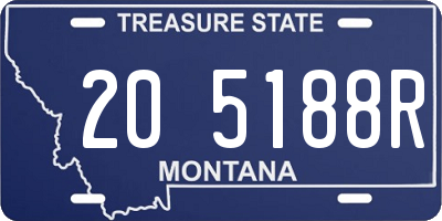 MT license plate 205188R