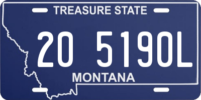MT license plate 205190L