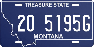 MT license plate 205195G