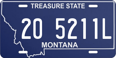 MT license plate 205211L