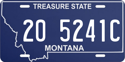 MT license plate 205241C