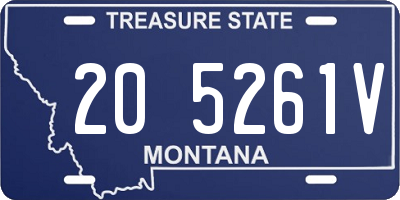 MT license plate 205261V