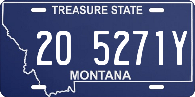 MT license plate 205271Y