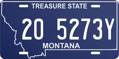 MT license plate 205273Y