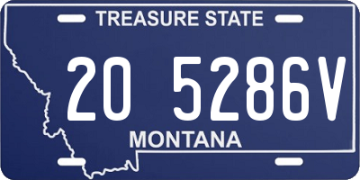 MT license plate 205286V