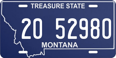 MT license plate 205298O