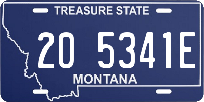 MT license plate 205341E