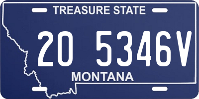 MT license plate 205346V
