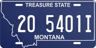 MT license plate 205401I