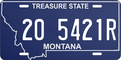 MT license plate 205421R