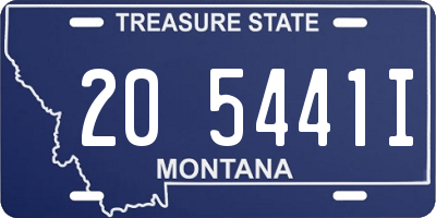 MT license plate 205441I