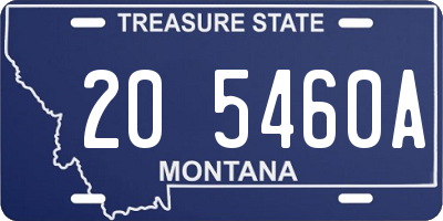 MT license plate 205460A