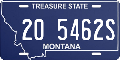 MT license plate 205462S