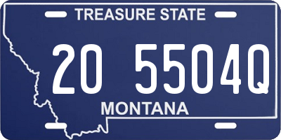MT license plate 205504Q