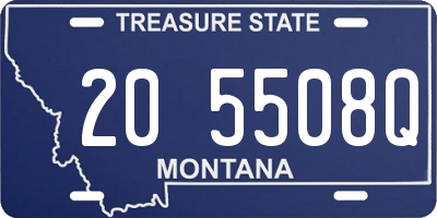 MT license plate 205508Q