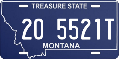 MT license plate 205521T