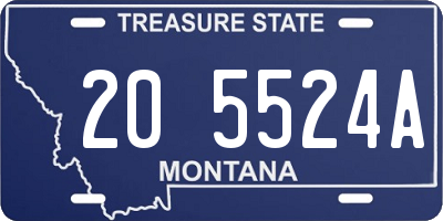MT license plate 205524A