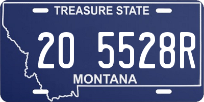 MT license plate 205528R