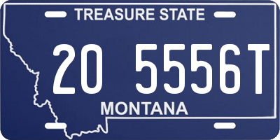 MT license plate 205556T