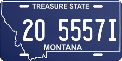 MT license plate 205557I