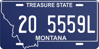 MT license plate 205559L